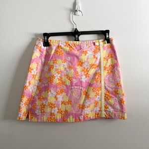 Lilly Pulitzer Vintage Firefly Lantern Floral Print Skirt Size 14